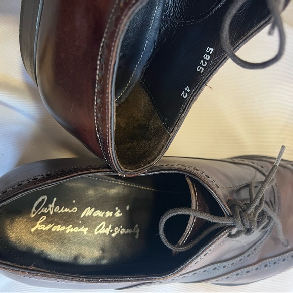 Antonio Maurizi Dark Brown  red Leather Oxfords main image 7